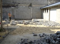 Dallage pavé chantier
